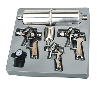 Air Spray Guns - Spray Gun Kits Model RP8810 9pcs HVLP Air Spray Gun Kits